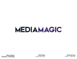 Media Magic Wordmark Logo - Logo - Ryan Allison Creative + Branding