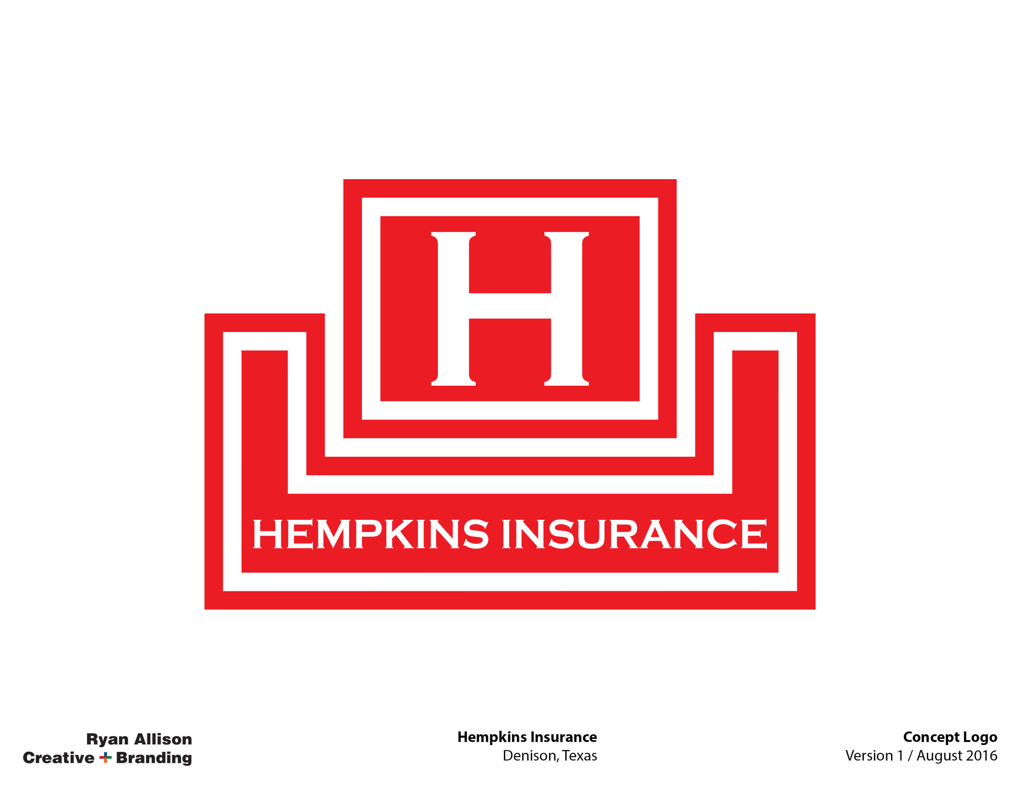 Hempkins Insurance Concept Logo - Logo - Ryan Allison Creative + Branding