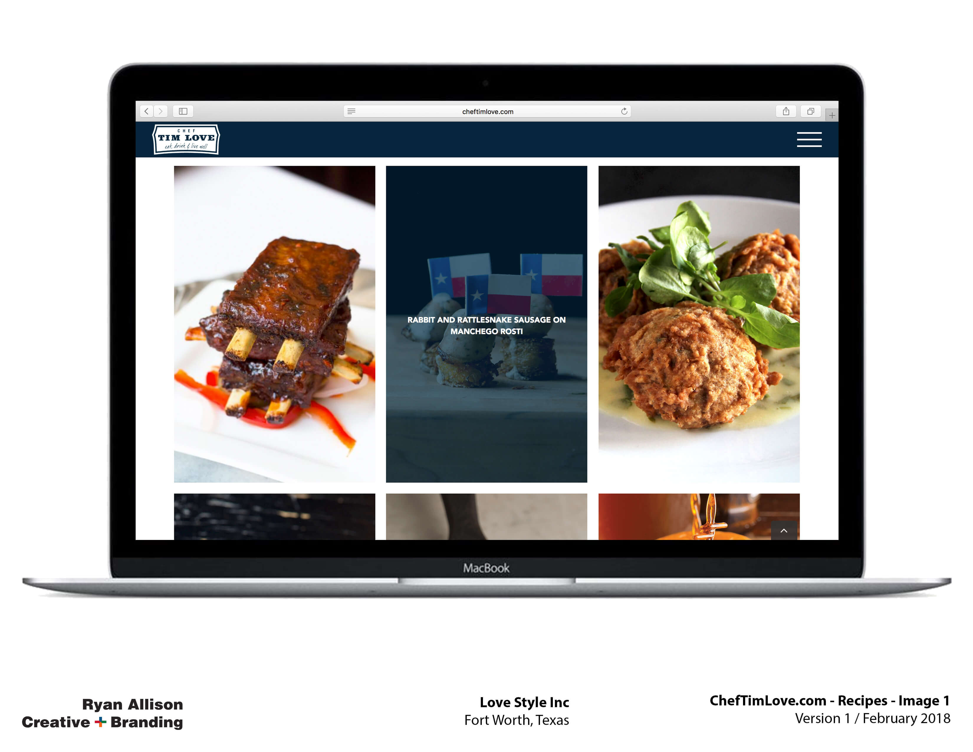 Love Style Inc Chef Tim Love Website Recipes 1 - Project - Ryan Allison Creative + Branding