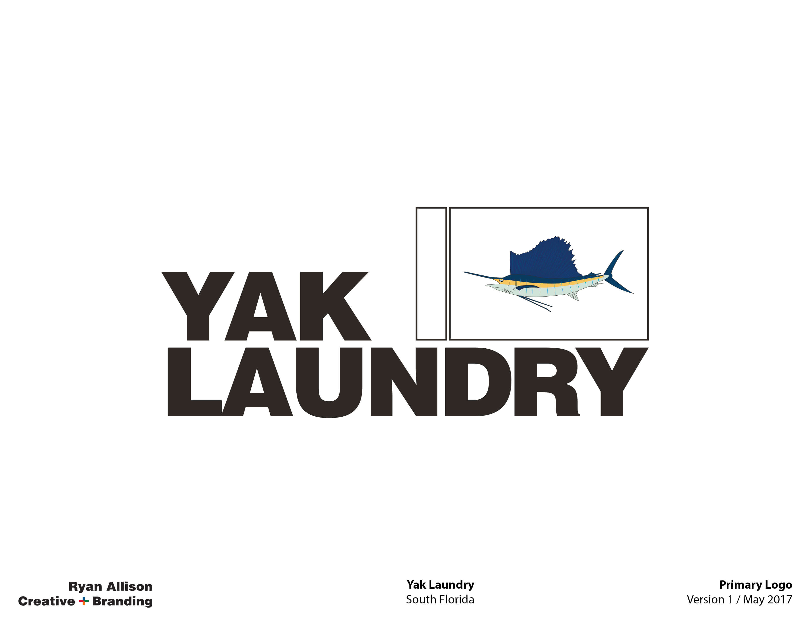 Yak Laundry Primary Logo - Logo - Ryan Allison Creative + Branding