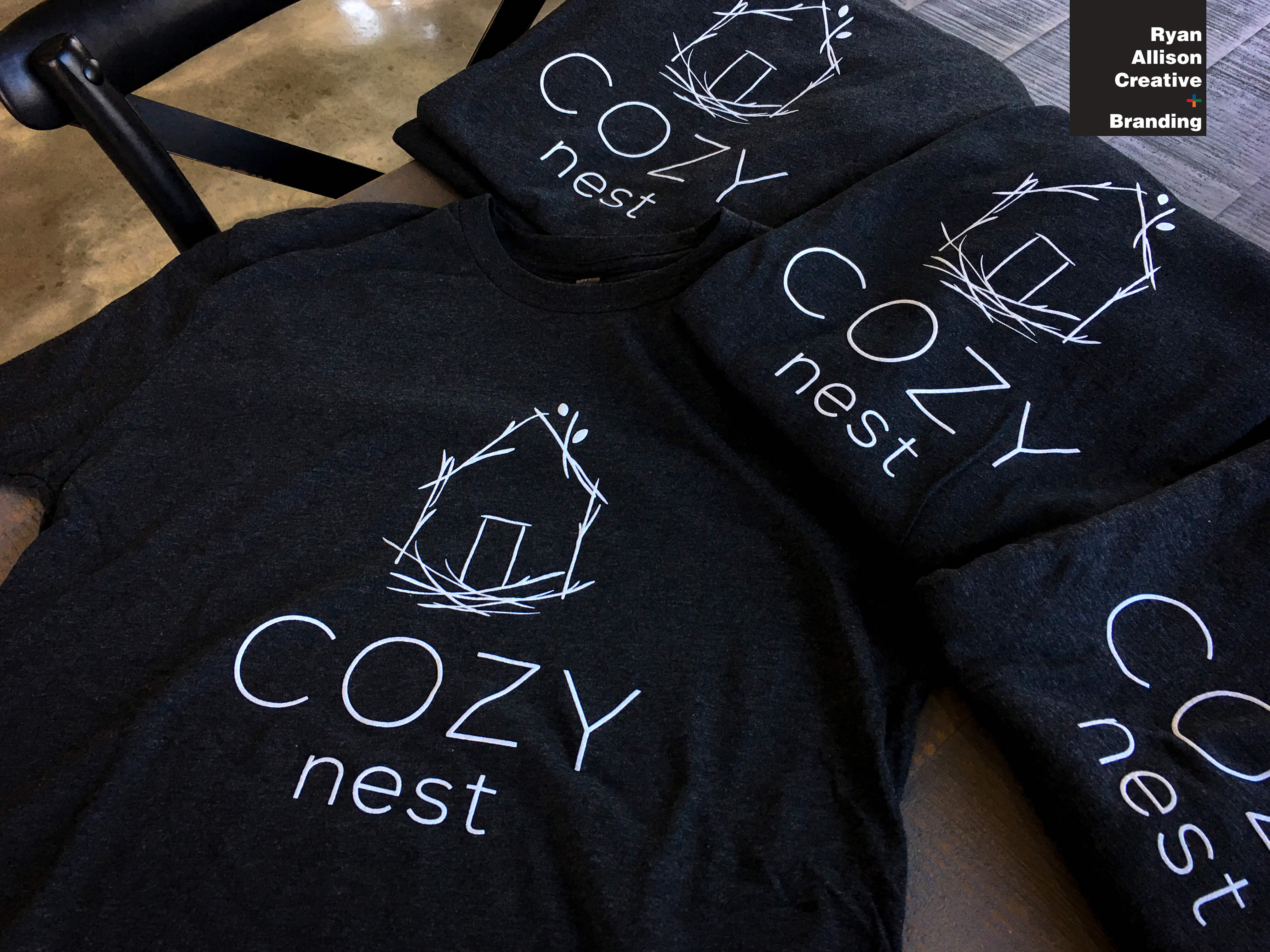 Cozy Nest - Custom T-Shirts - Ryan Allison Creative + Branding