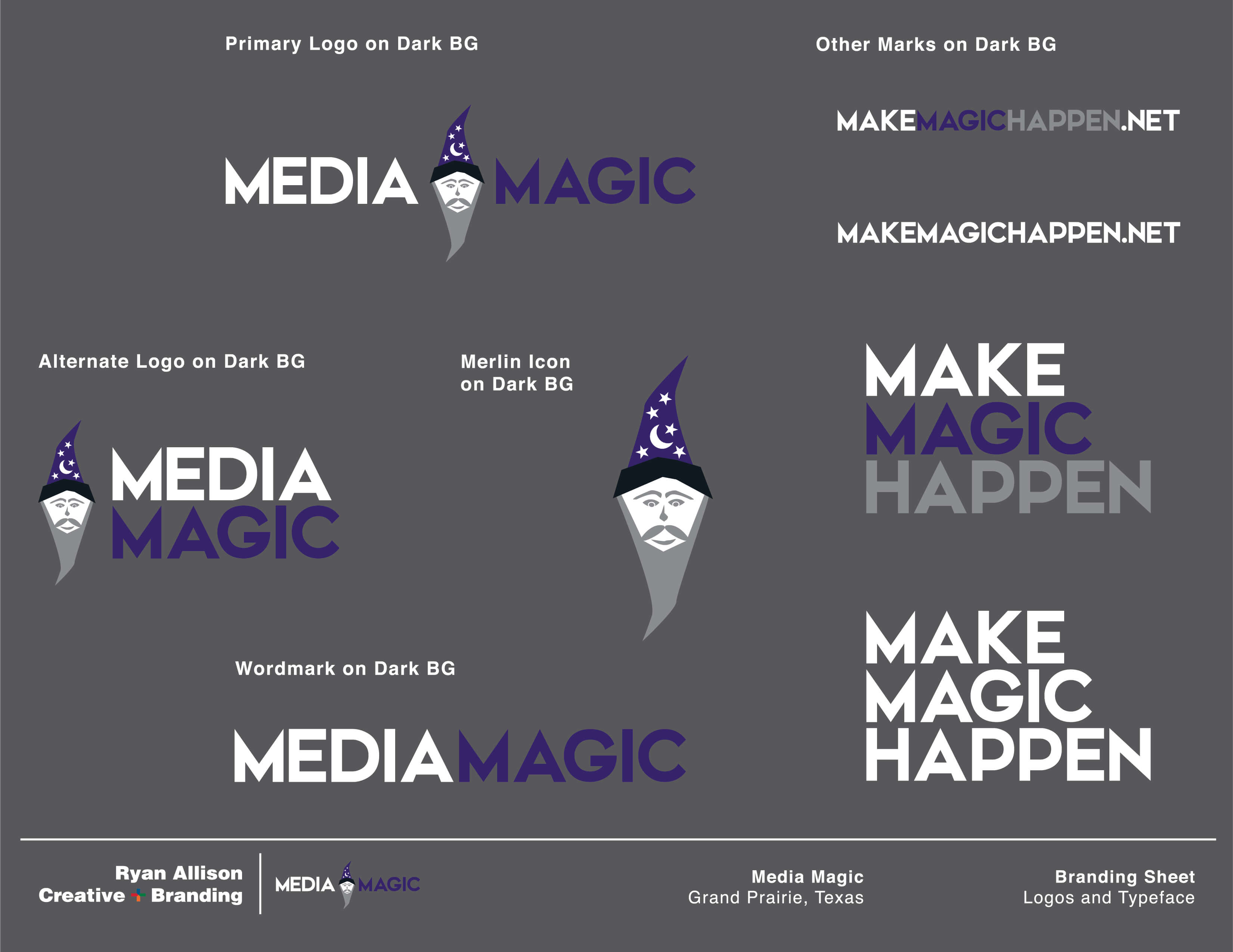Media Magic - Branding Sheet Page 3 - Ryan Allison Creative + Branding